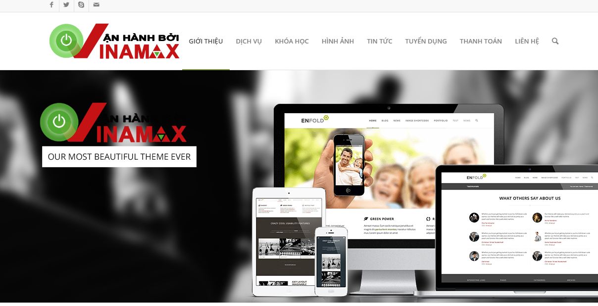 Công ty thiết kế website Vinamax