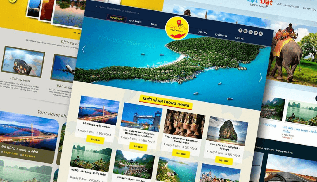 Sai lầm khi thiết kế website du lịch