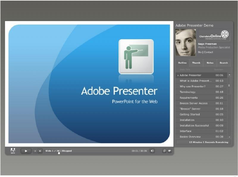 phần mềm  Adobe Presenter